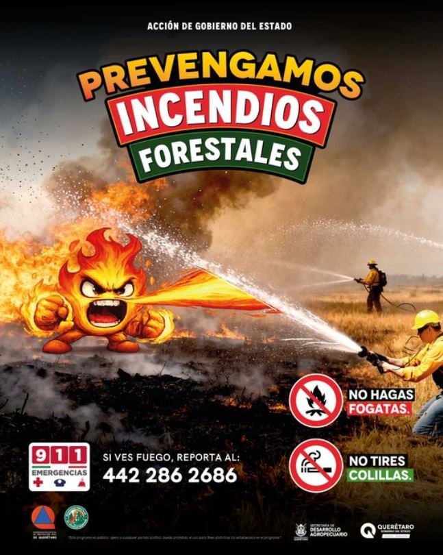 ¡Juntos prevenimos incendios forestales en Querétaro!
