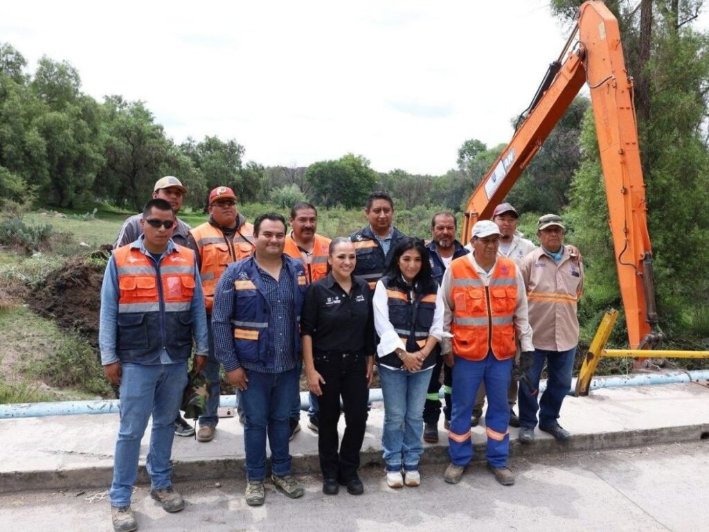 Realizan labores de limpieza en el río San Juan para reducir riesgos durante la temporada de lluvias