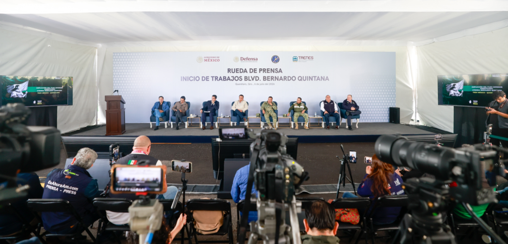 Presentan plan de movilidad por obras del Tren México–Querétaro en Bernardo Quintana